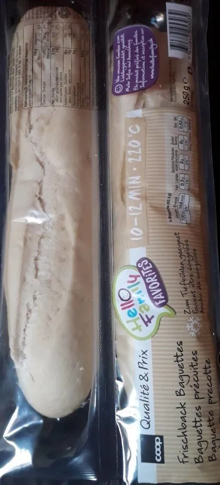 Baguettes précuites