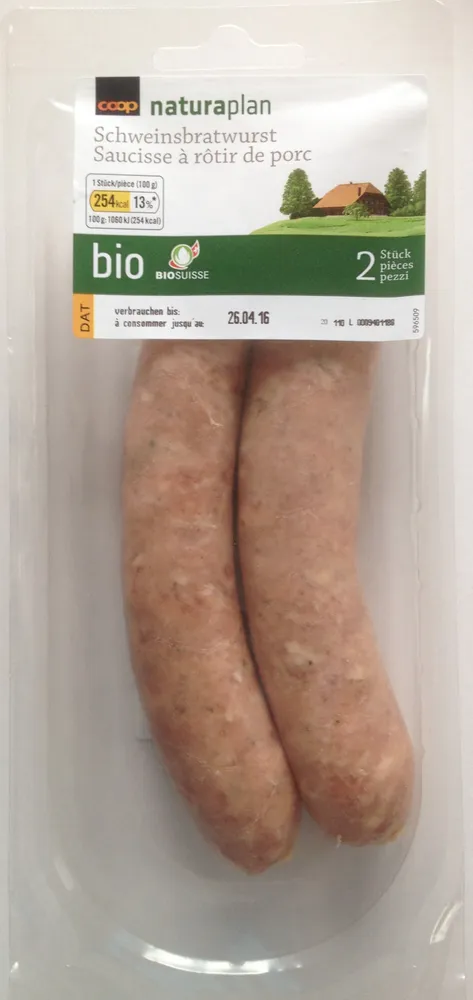Saucisses à rôtir de porc