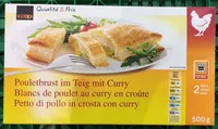 Blancs de poulet au curry en croûte