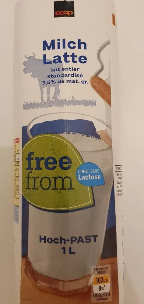 Lait sans lactose
