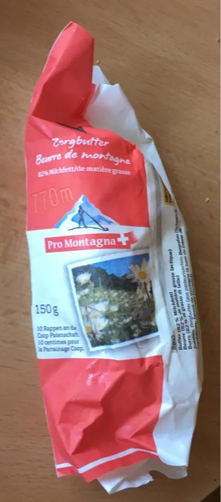 Mountain Butter 82% lactic fat