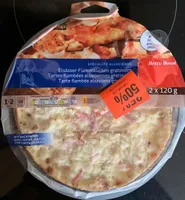 Tartes flambées alsaciennes gratinées