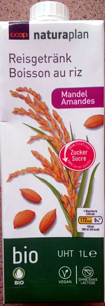 boisson au riz, amandes