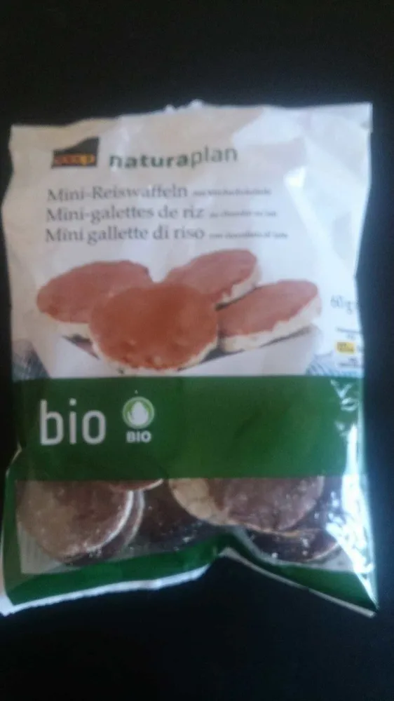 Mini-galettes de riz au chocolat au lait