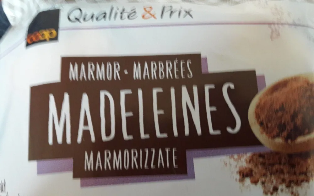 Madeleines marmorizzate