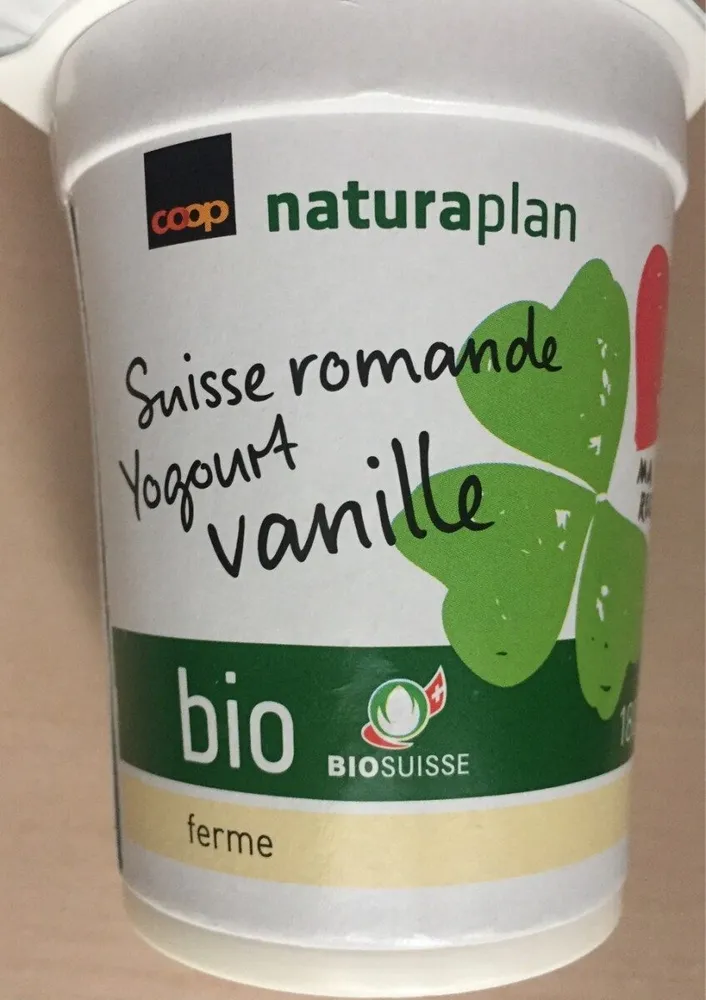 Yogourt à la vanille de Suisse romande