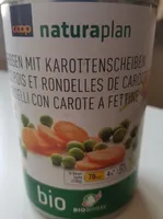 Bio Erbsen mit Karottenscheiben
