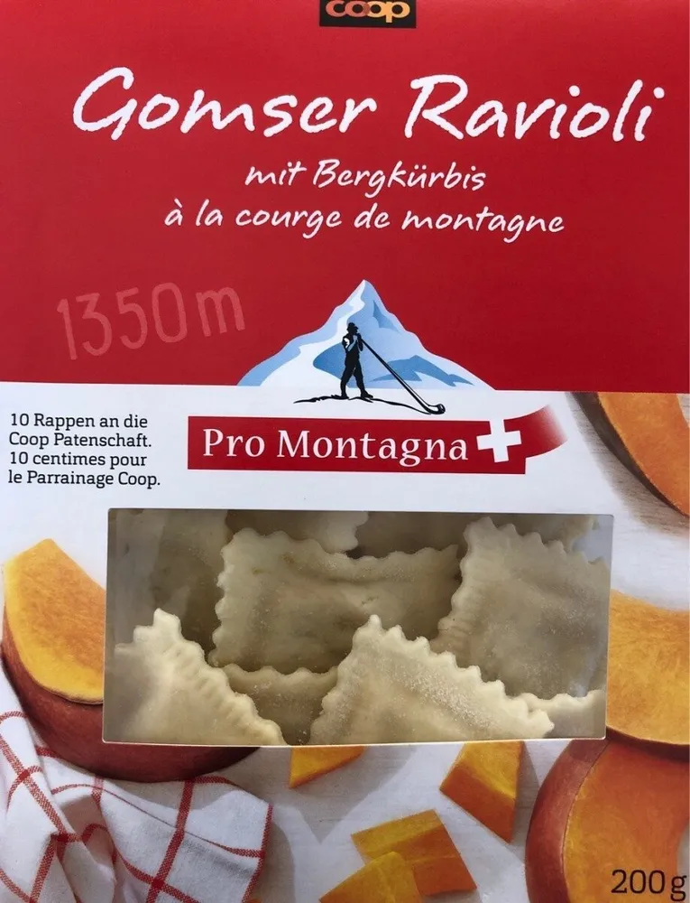 Gomser ravioli à la courge