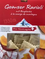 Gomser ravioli à la courge