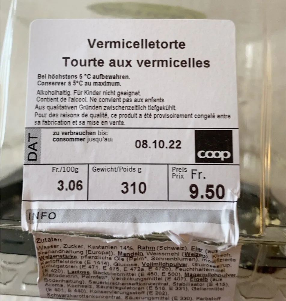 Torta al vermicelles