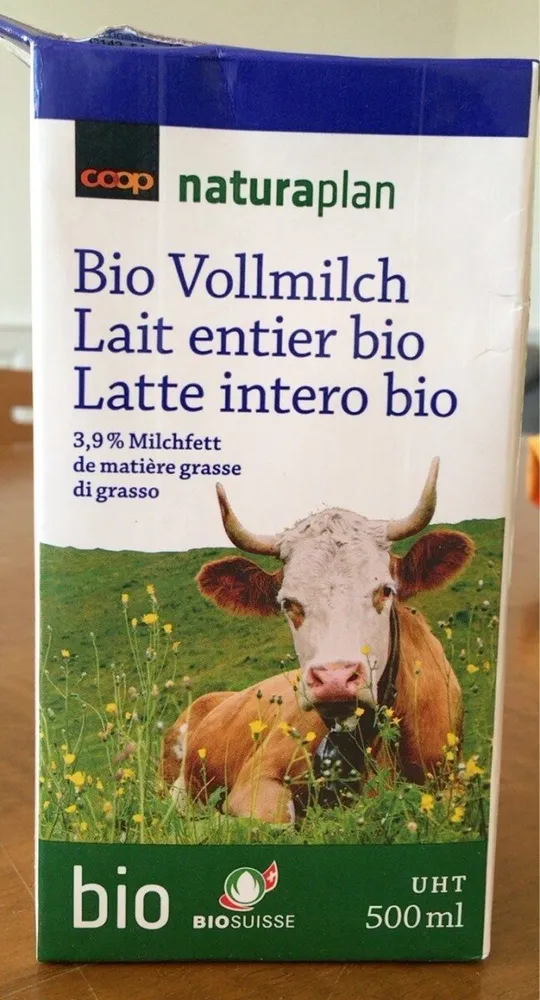 Vollmilch : 3.9% Milchfett
