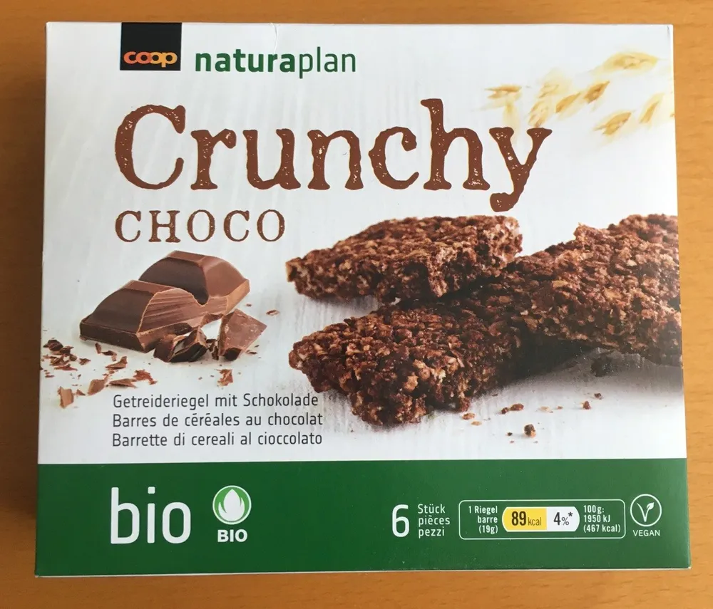 Crunchy Choco Barres de céréales