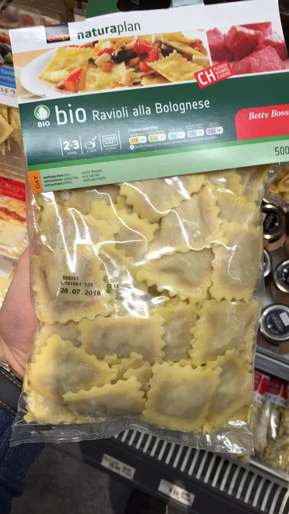 Bio Ravioli à la Bolognese