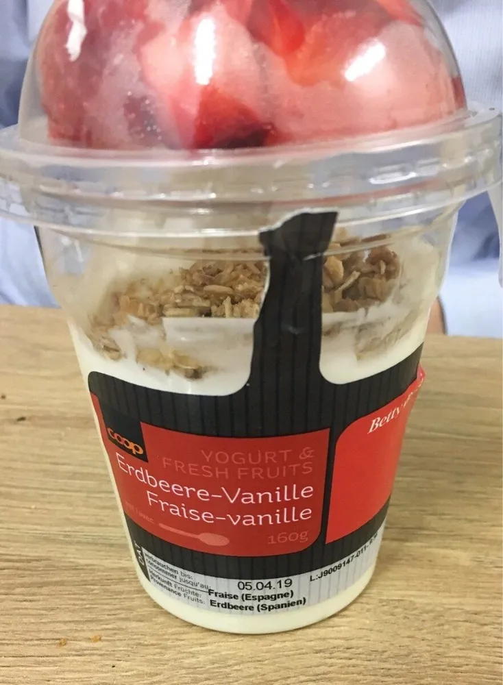 Betty Bossi Yogurt & Fresh Fruits, Erdbeere Va...