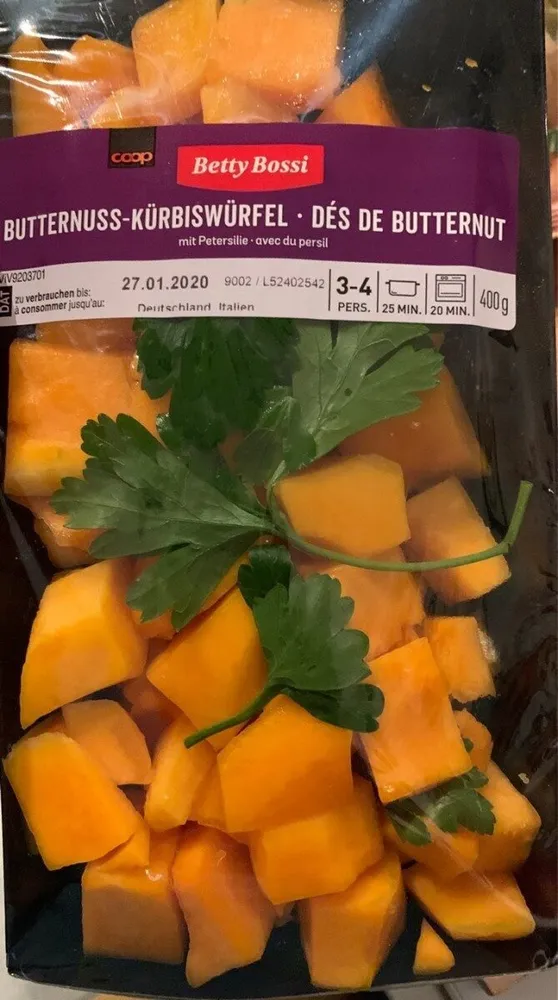 Dés de butternut