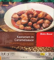 Châtaignes dans une sauce au caramel
