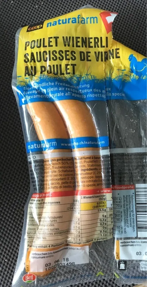 Saucisse de vienne au poulet