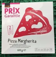 Pizza Margherita garni de Mozzarella et de purée de Tomates