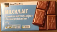 Qualité & Prix Lait Chocolat au lait suisse