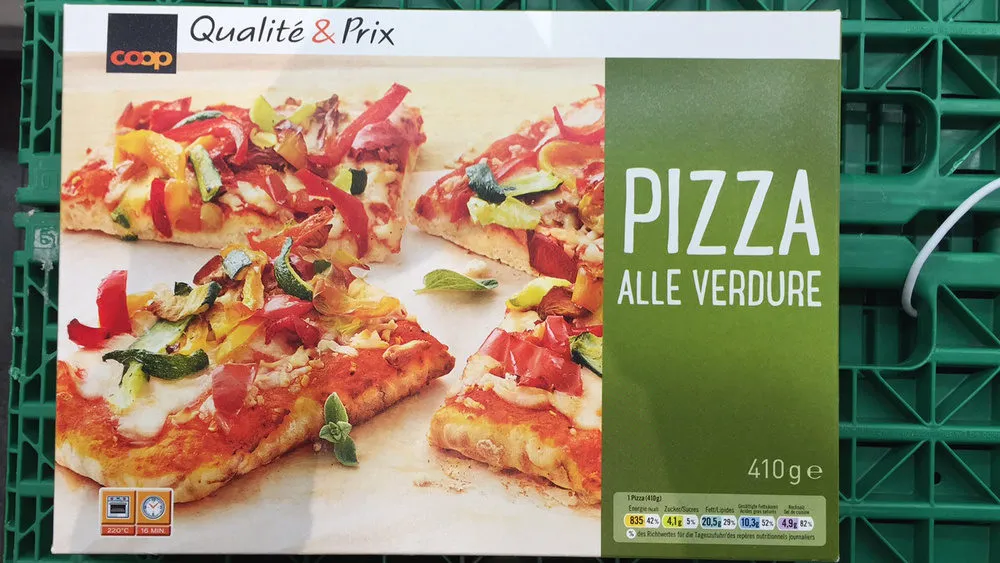 Qualité&Prix : Pizza garnie de légumes