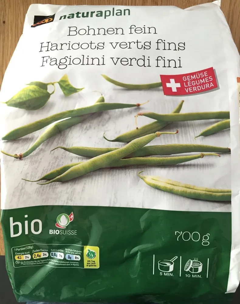 Haricots verts fins