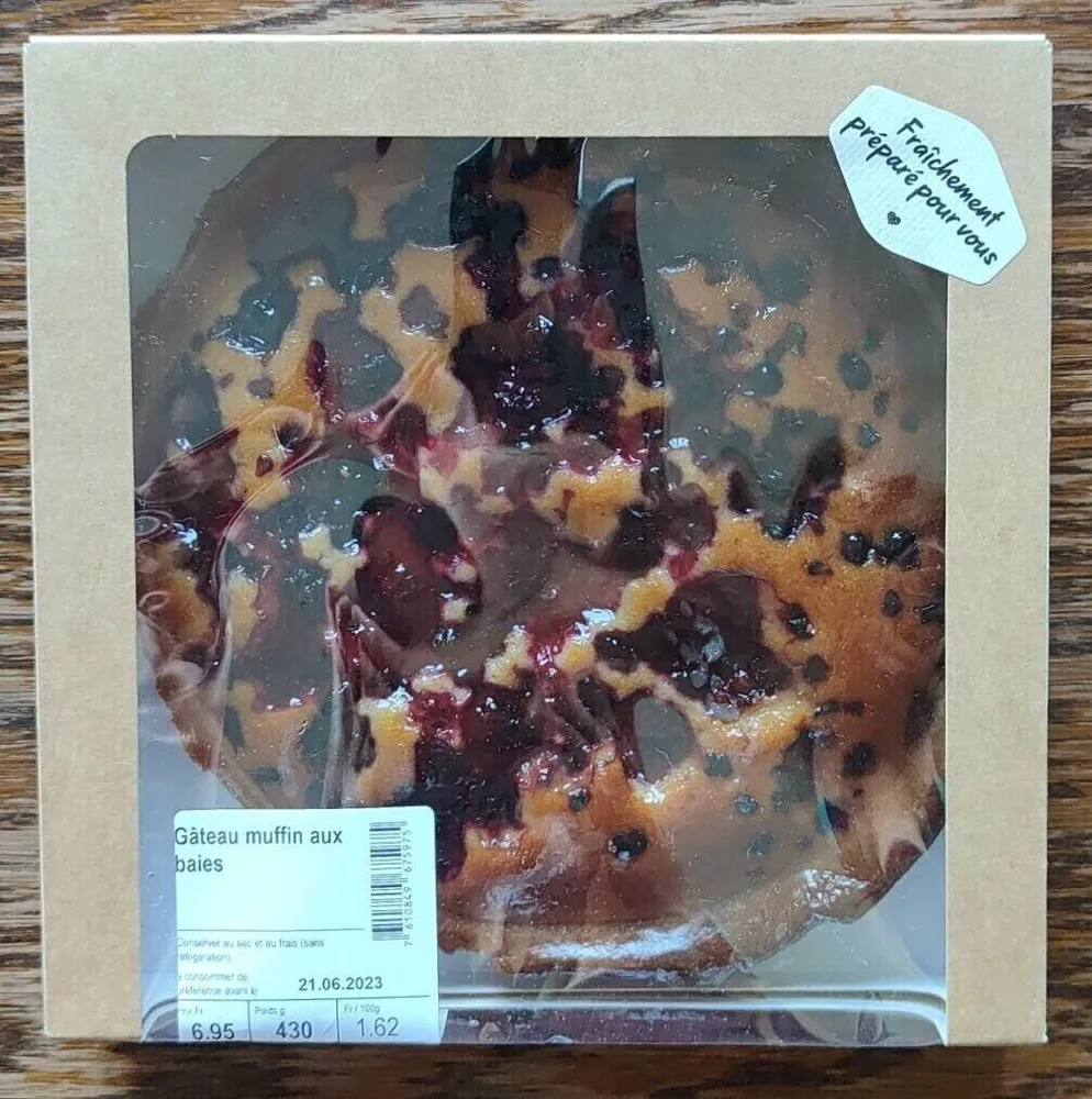 Gâteau muffin aux baies