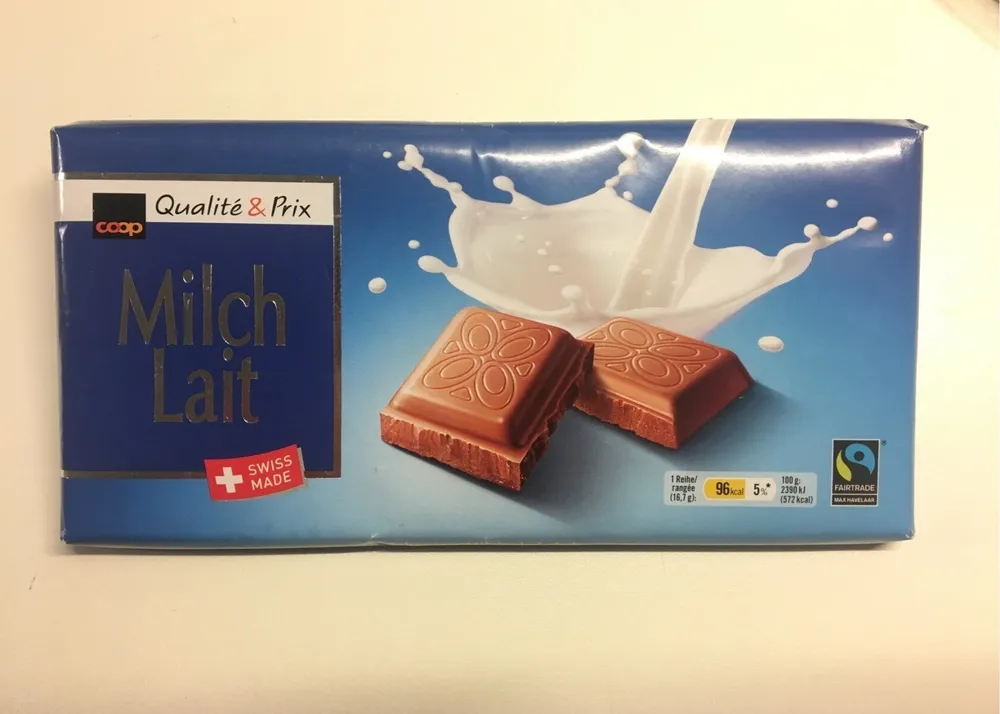 Coop Qualité & Prix Milch Schokolade Fairtrade Max Havelaar