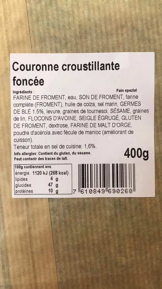Couronne Croustillante Foncée