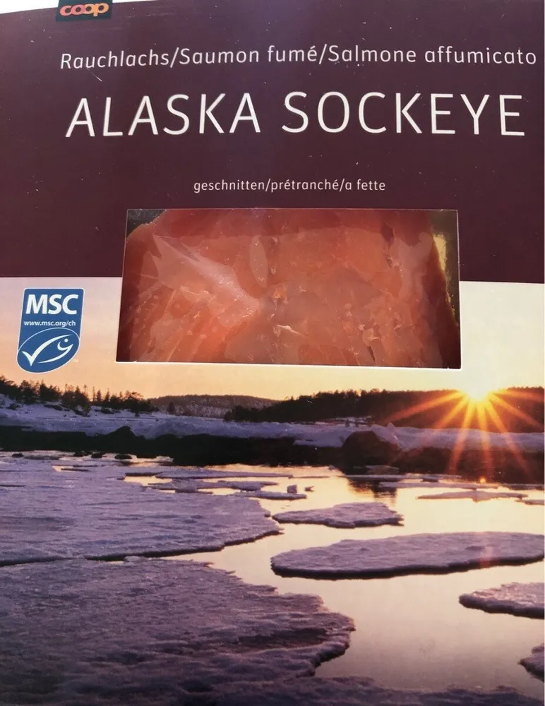Rotlachsfilets (oncorhynchut Nerka) Geräuchert, Ge...