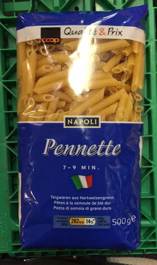 Qualité & prix napoli pennette pâtes à la semoule de blé dur