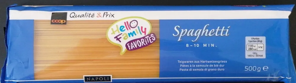 Spaghetti Teigwaren aus Hartweizengre