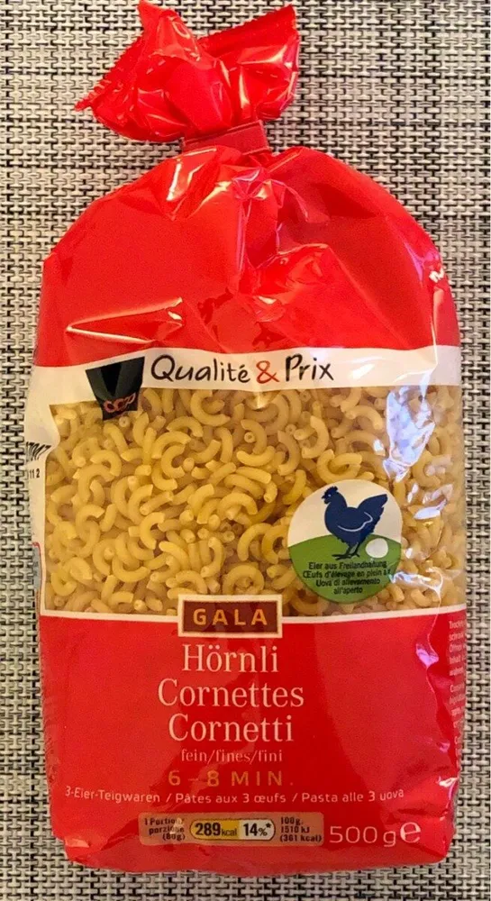 Hörnli Cornettes Cornetti