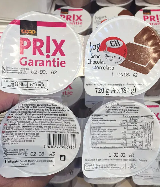Yogourt Partiellement écrémé au Chocolat