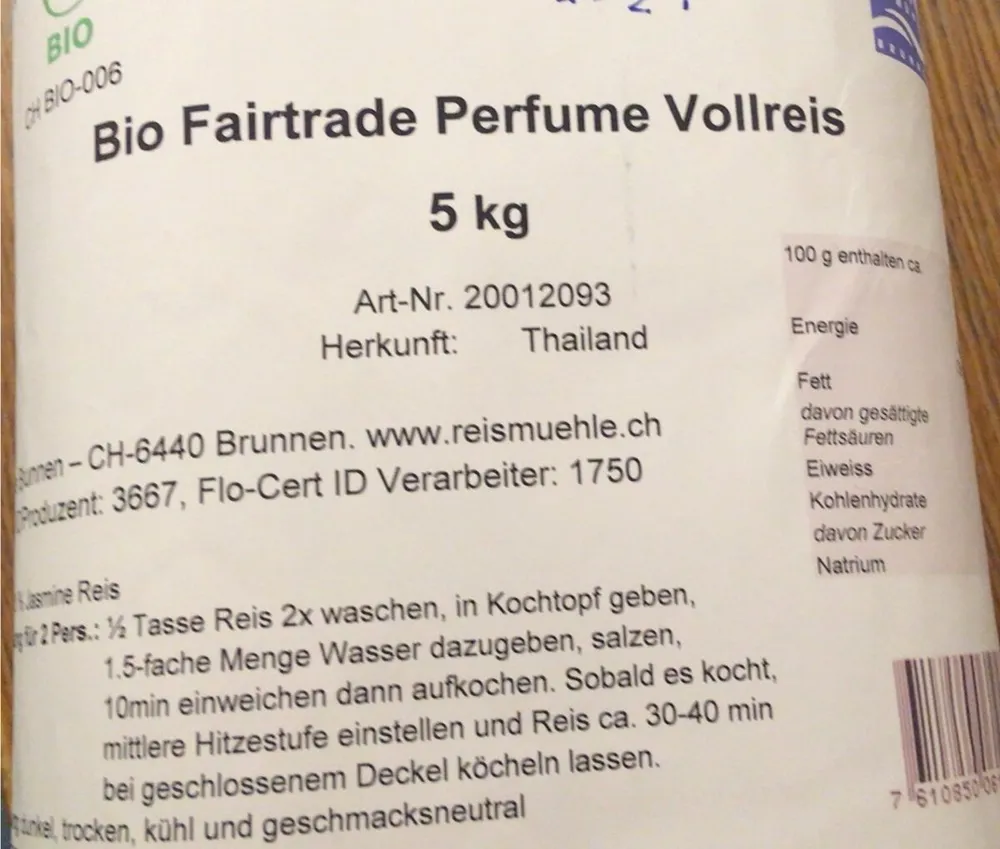 Riz complet parfumé