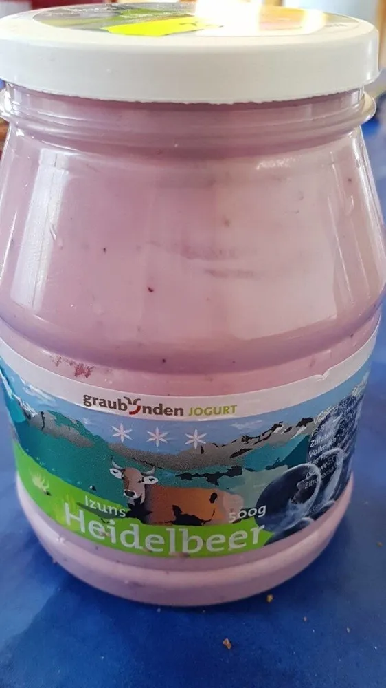 Graubünden Jogurt izuns Heidelbeer