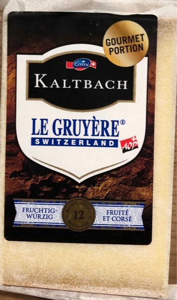 KALTBACH LE GRUYÉRE AFFINÉ EN GROTTE Fruité et Corsé