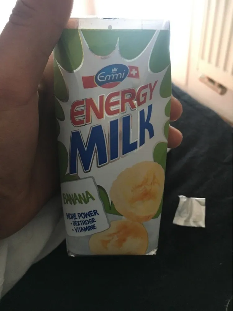 Energy milk banana