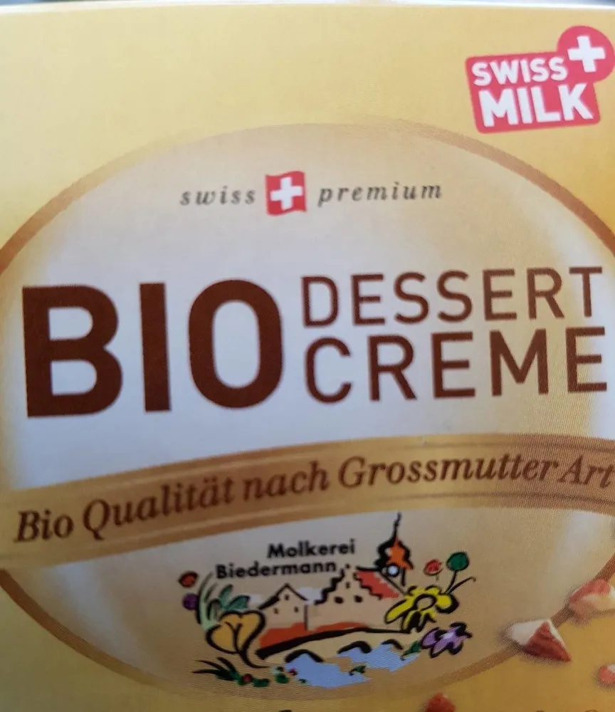 Bio dessert crème