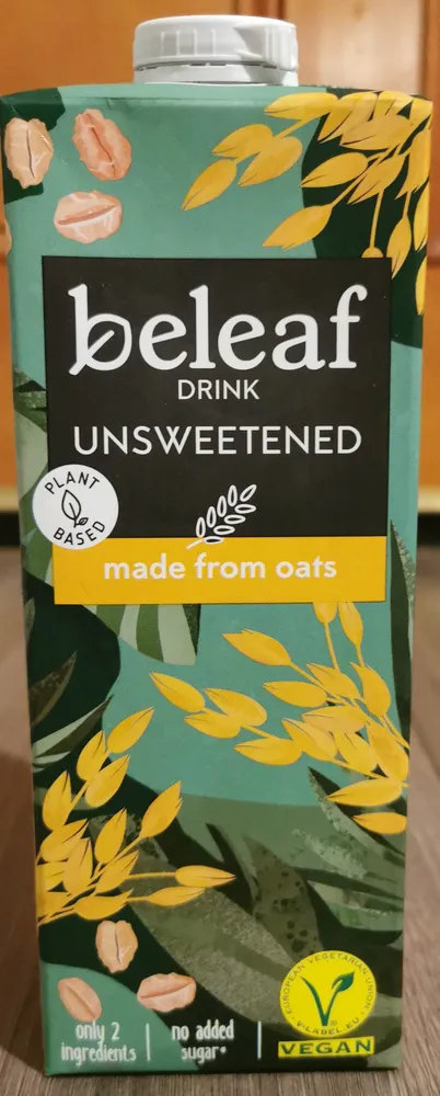 unsweetened uht oat drink