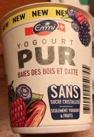 Yogourt pur baies des bois et datte