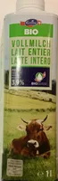 Lait entier bio