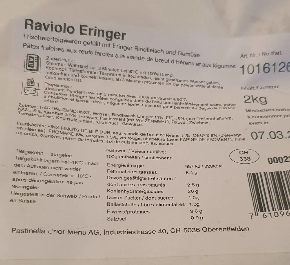 Ravioli Eringer