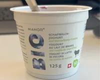 Yoghourt lait de brebis aux mirtilles