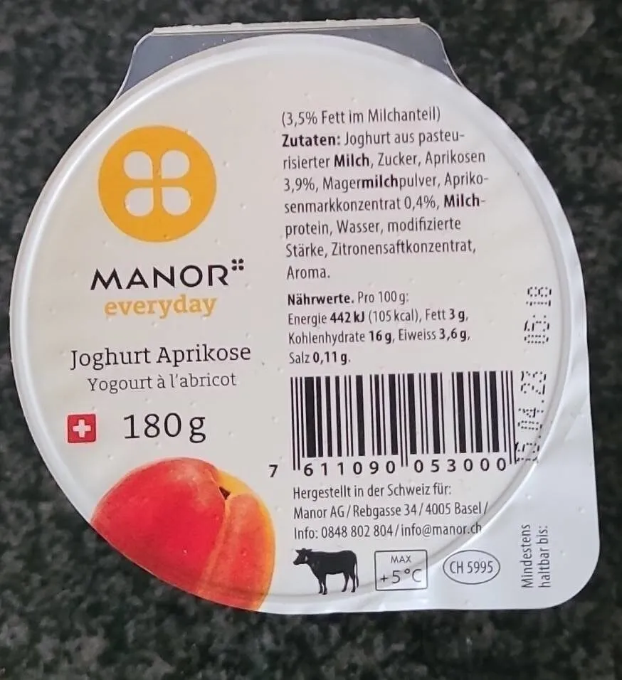Jogurt abricot
