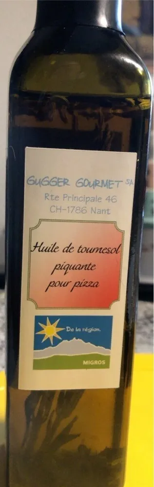 Huile de tournesol pour pizza