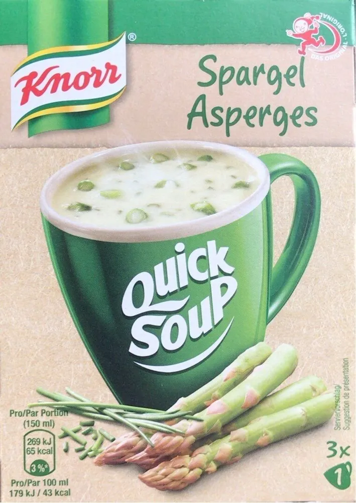 Quick soup, asperges