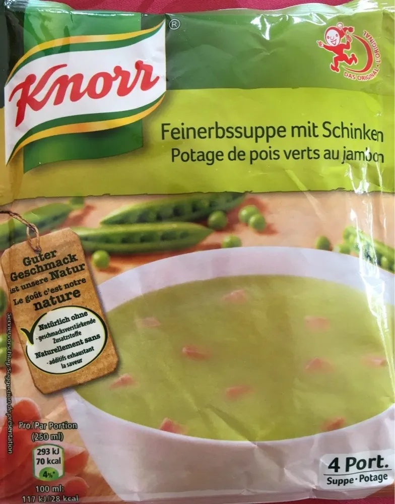 Pois Au Jambon Knorr 84 Gr, 3 Sachets