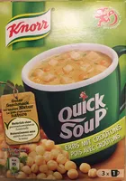 Quick Soup pois avec croûtons