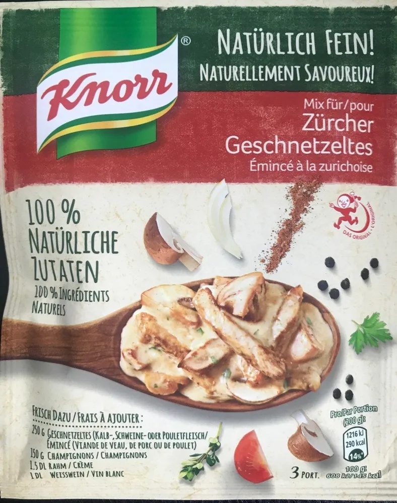 Mix pour émincé à la zuriquoise