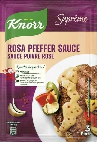Suprême rosa pfeffer sauce
